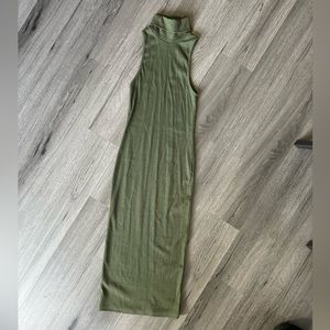 ZARA OLIVE BODY CON DRESS